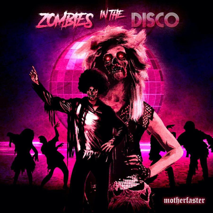 two zombies dancing disco