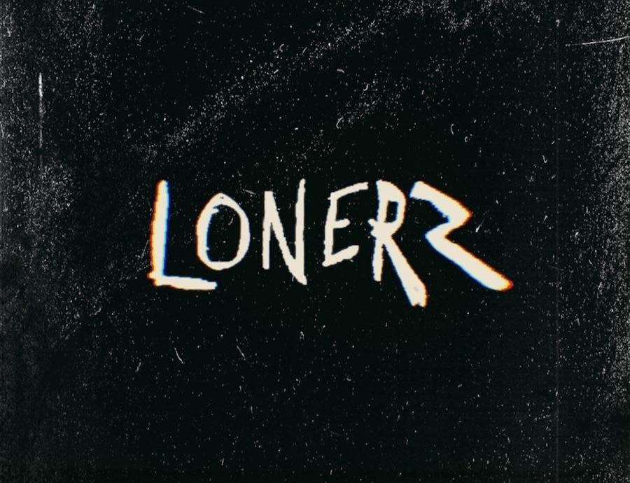 chalk board with word "lonerz" written on it