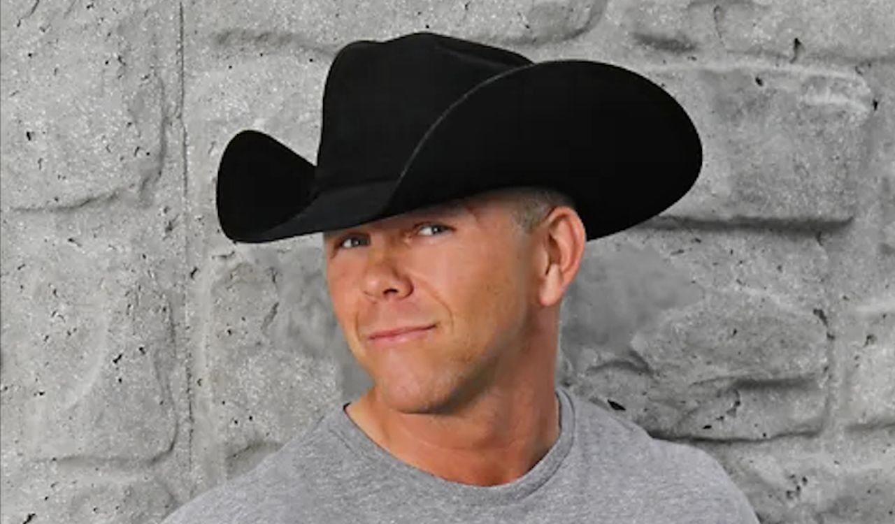man wearing a cowboy hat