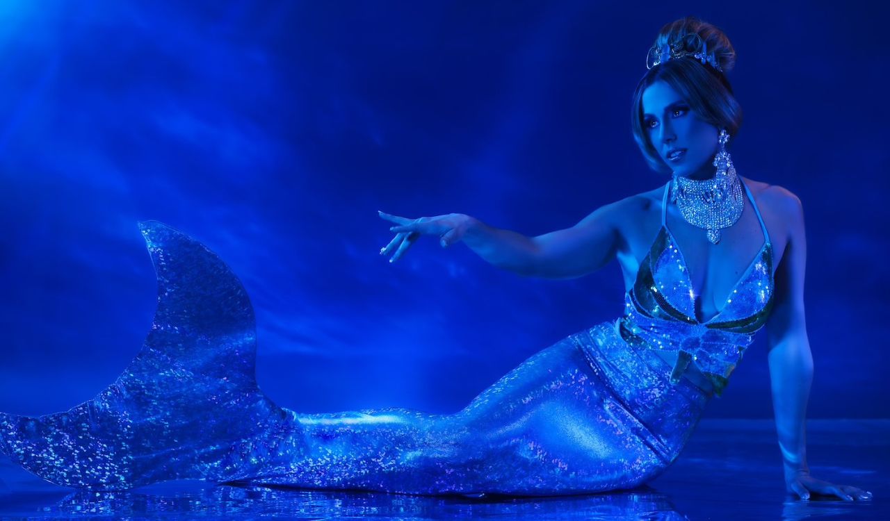 woman mermaid on stage